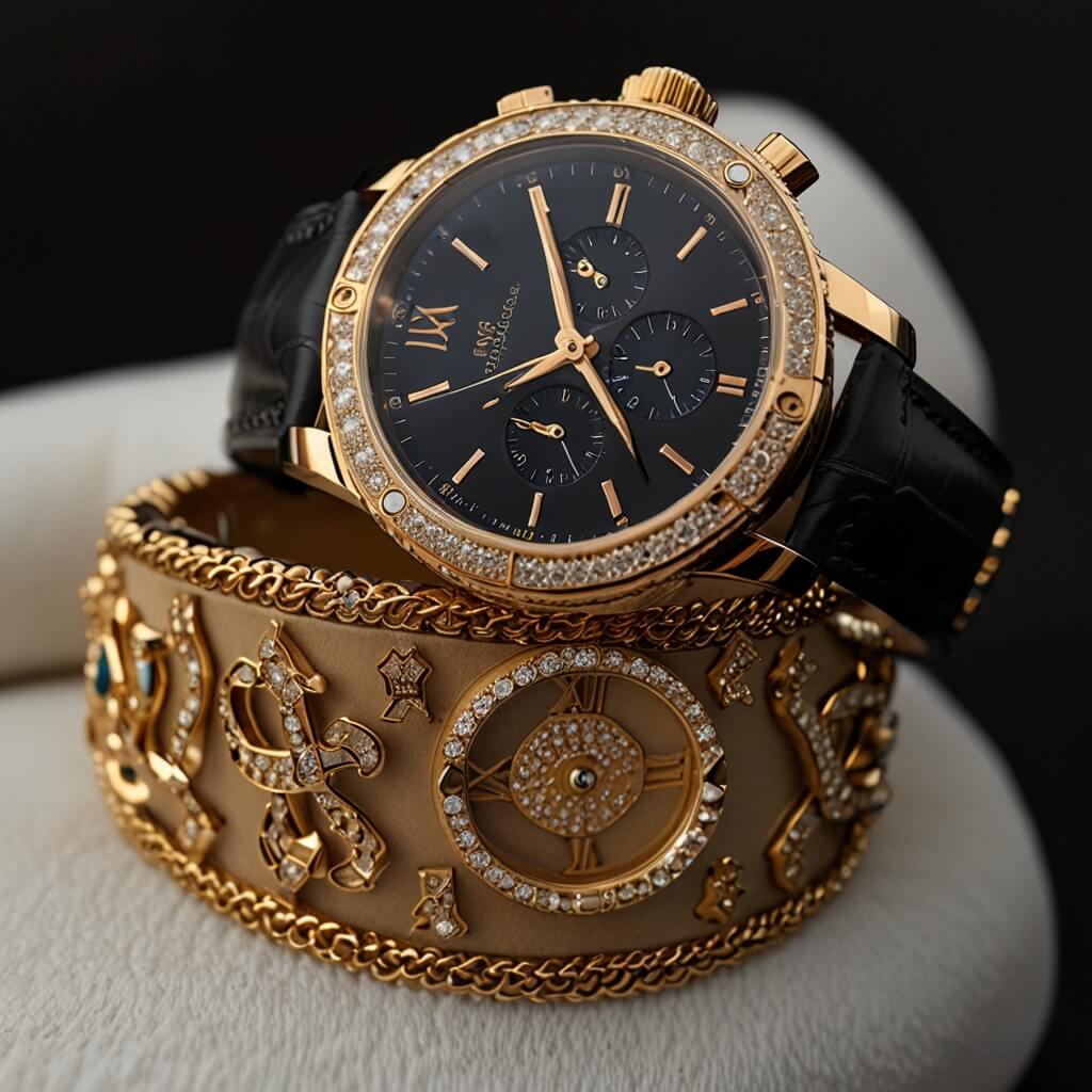 고급스러운-시계와-팔찌