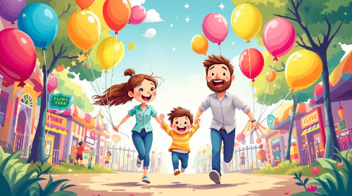 5월-가정의달-부모님-아이-놀이공원-풍선