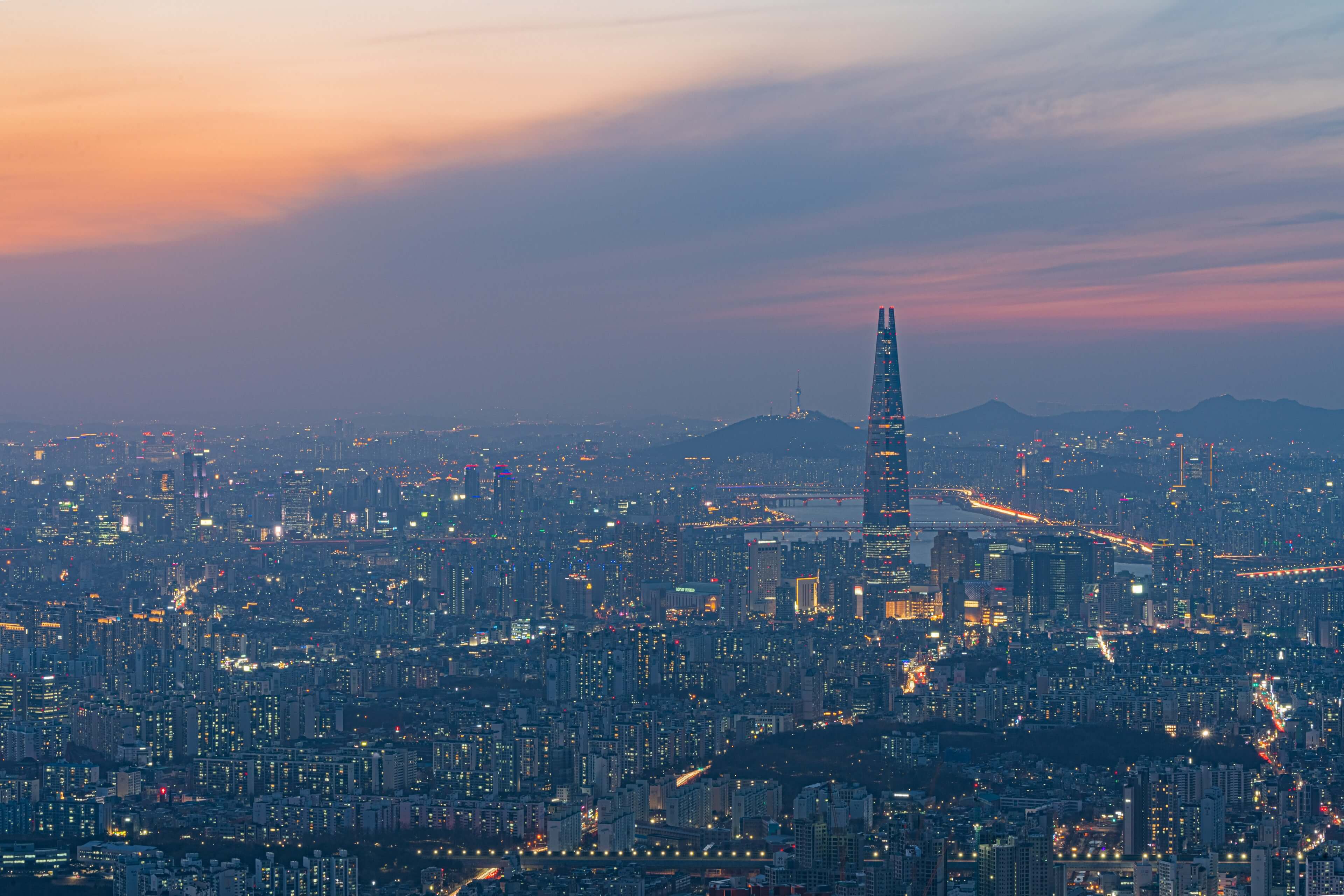 Seoul-Sunset-Landscape