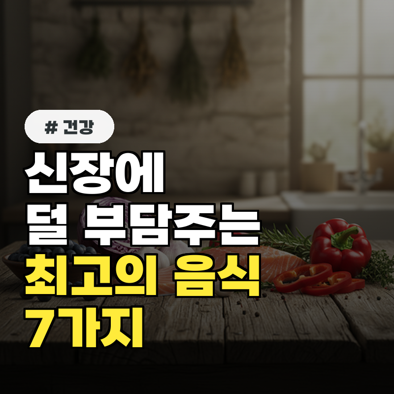 신장에 덜 부담주는 최고의 음식 7가지