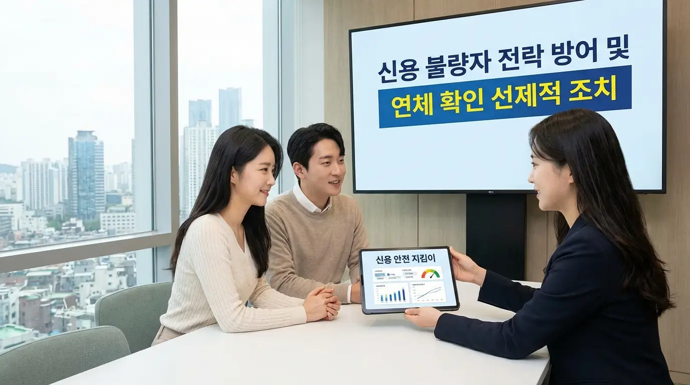 신용 불량자 전락 방어 및 연체 확인 선제적 조치