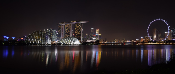 싱가포르 야경모습