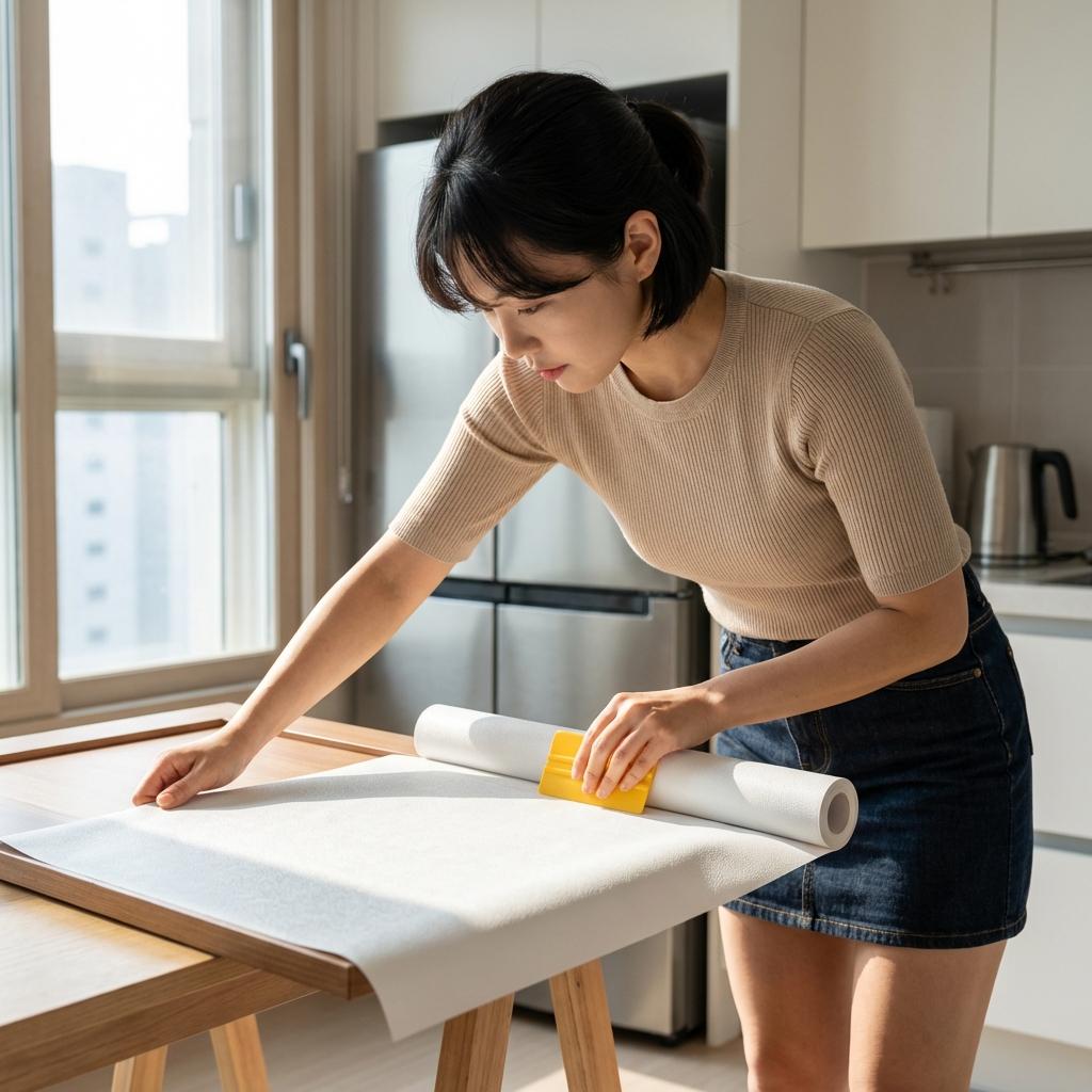 싱크대 문짝 필름지 리폼 다이소 추천