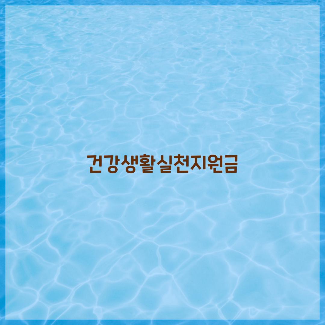 건강생활실천지원금