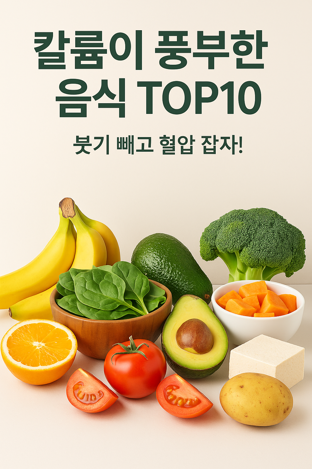 칼륨이 풍부한 음식 TOP10 – 붓기 빼고 혈압 잡자!