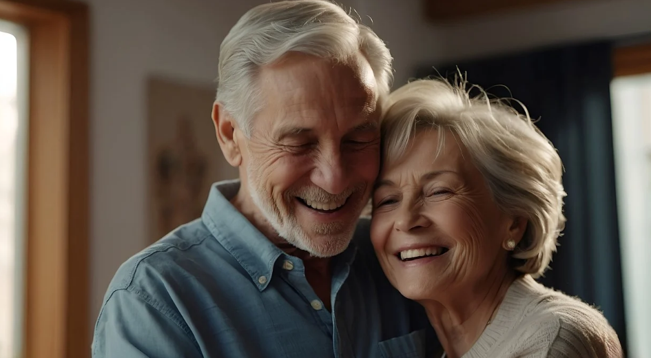 연금으로 인한 즐거운 노후를 즐기는 부부