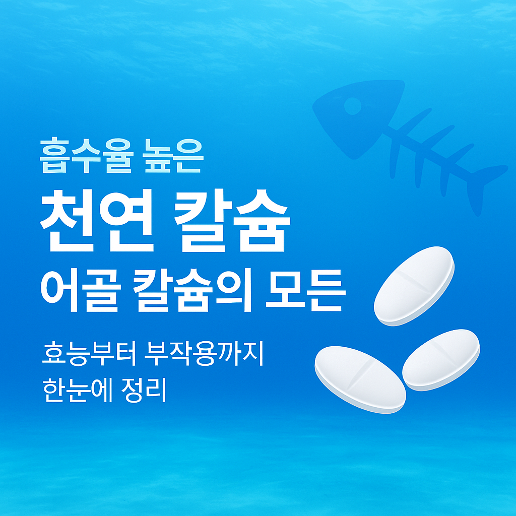 어골 칼슘 효능과 부작용 정리 흡수율 높은 이유와 섭취 시 주의사항
