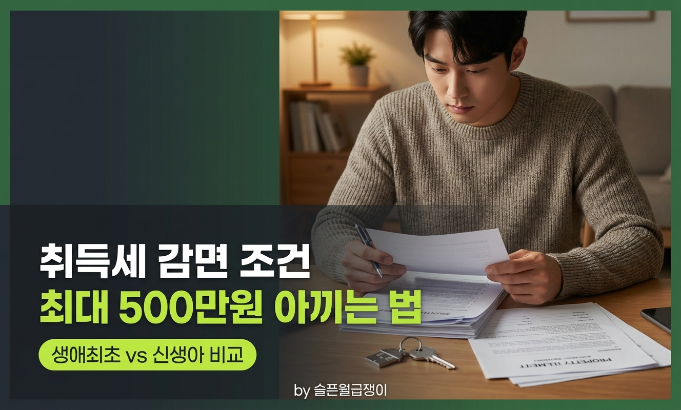 주택 취득세 감면 비교