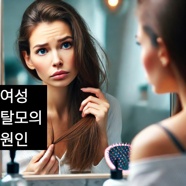 여성 탈모 원인 이미지