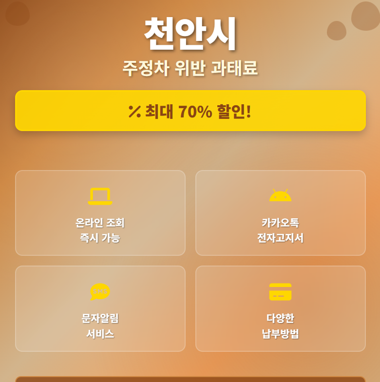 천안시 주정차-위반-과태료-조회-납부-핵심-팁