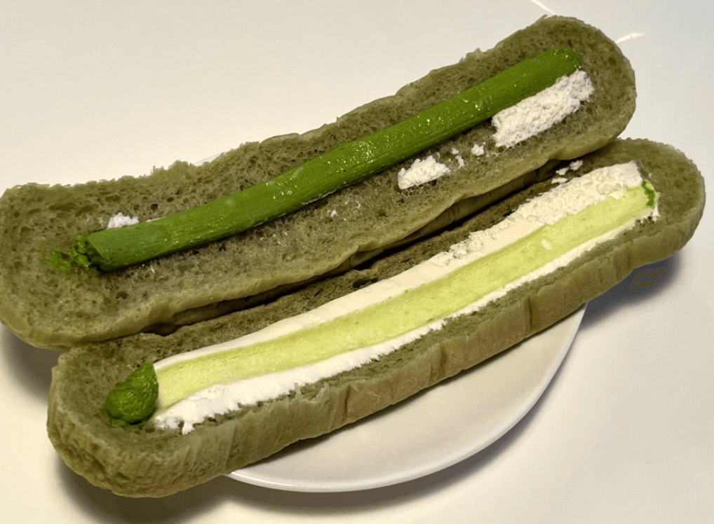 抹茶クリーム＆ホイップちぎりパン (말차 크림 &amp; 휘핑 찢어먹는 빵)