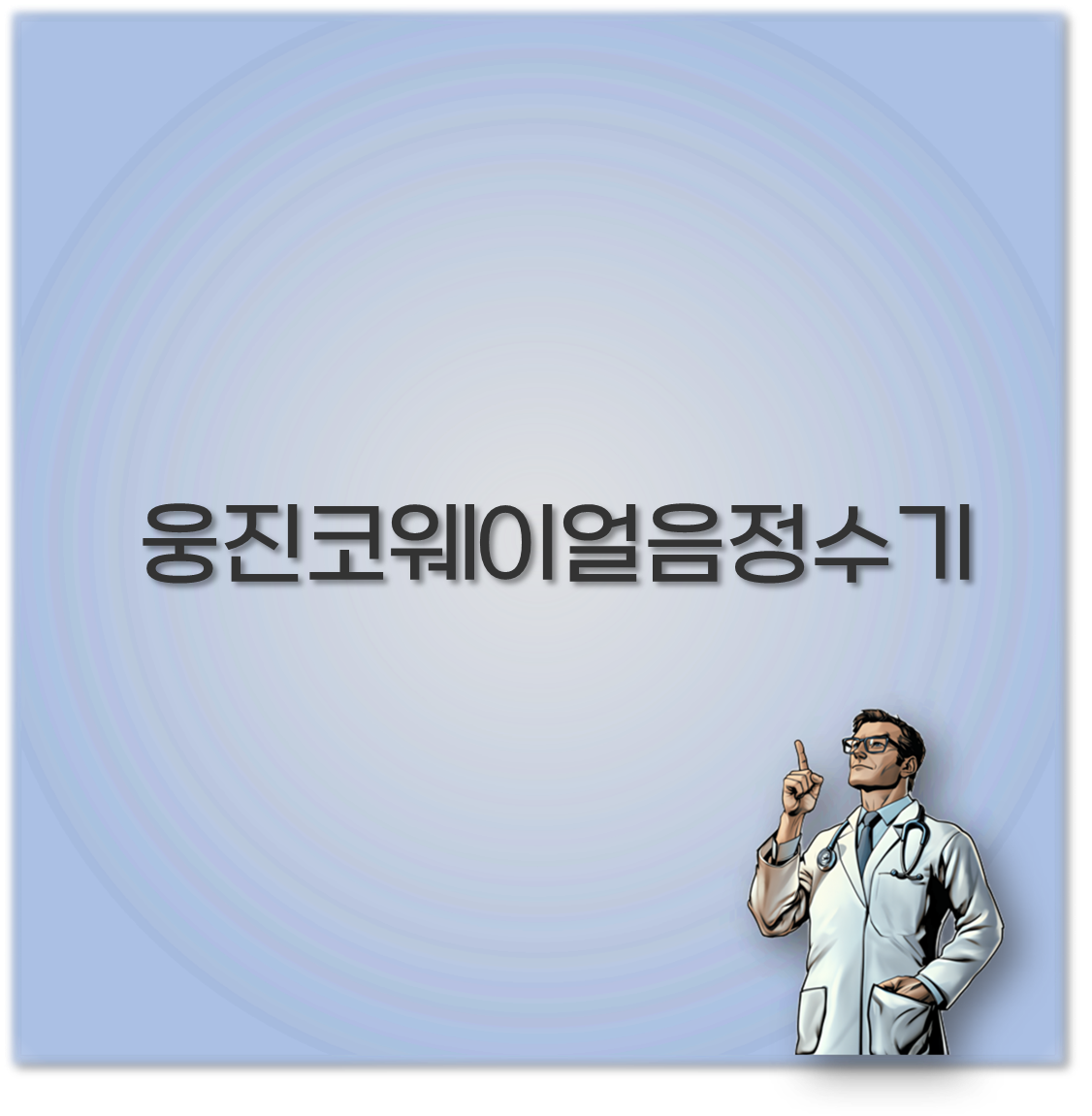 웅진코웨이얼음정수기