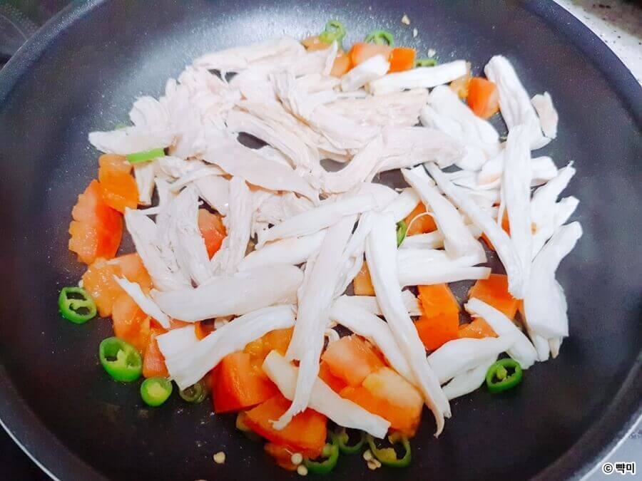 닭가슴살-볶음밥-다이어트-치밥-레시피