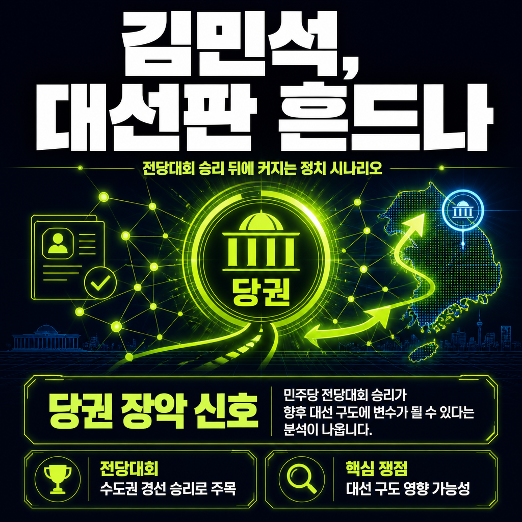 김민석, 대선판 흔드나