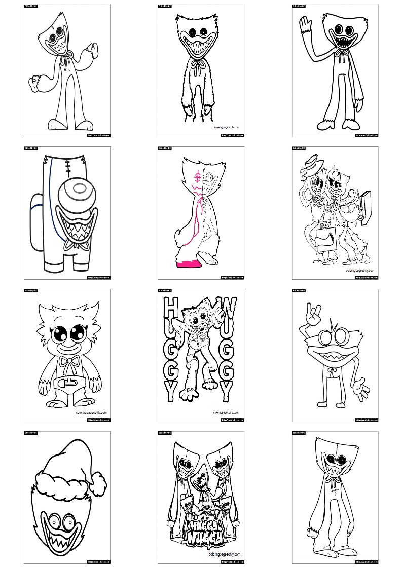 허기워기 색칠공부 도안