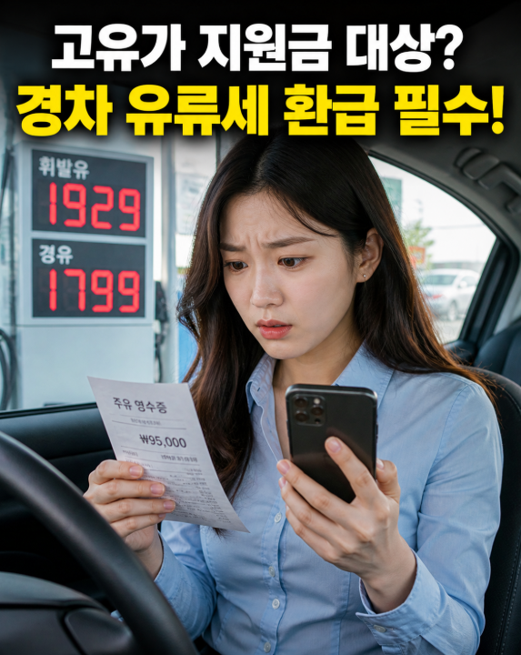 고유가 지원금 신청 대상 및 경차 유류세 환급 방법 정리
