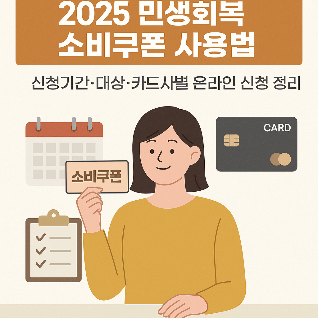 2025 민생회복 소비쿠폰 신청 정리