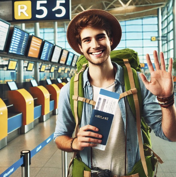 유럽배낭여행공항사진