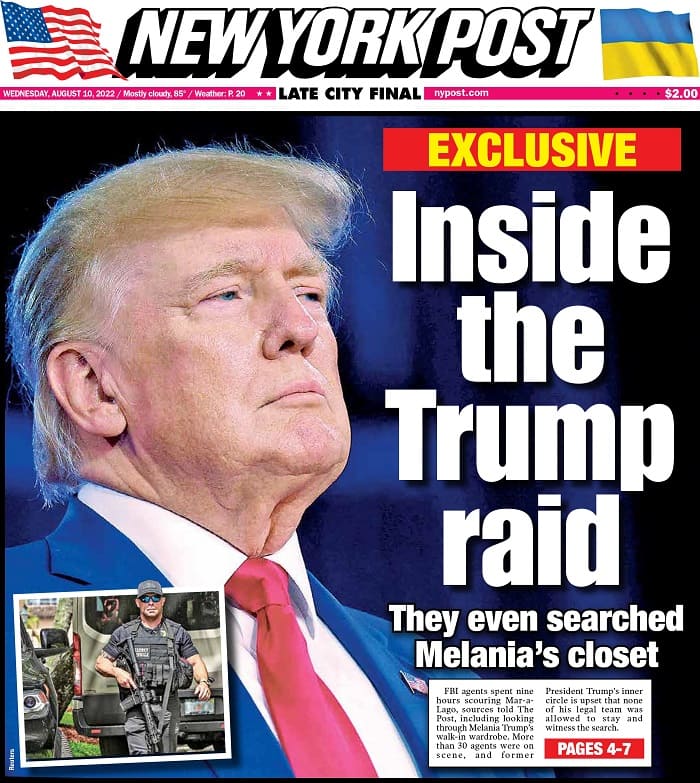 [#막장으로 가는 미국] 트럼프가 얼마나 무서우면 이런 짓까지 하나 VIDEO: "'BIDEN KNEW': Trump rips Joe and Hunter after FBI raid