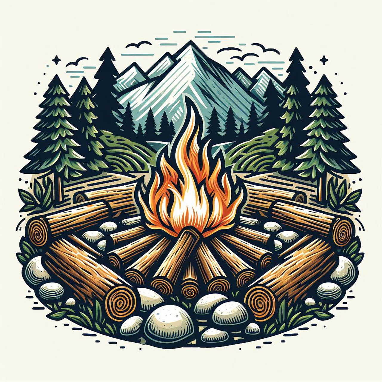 캠프파이어 사진