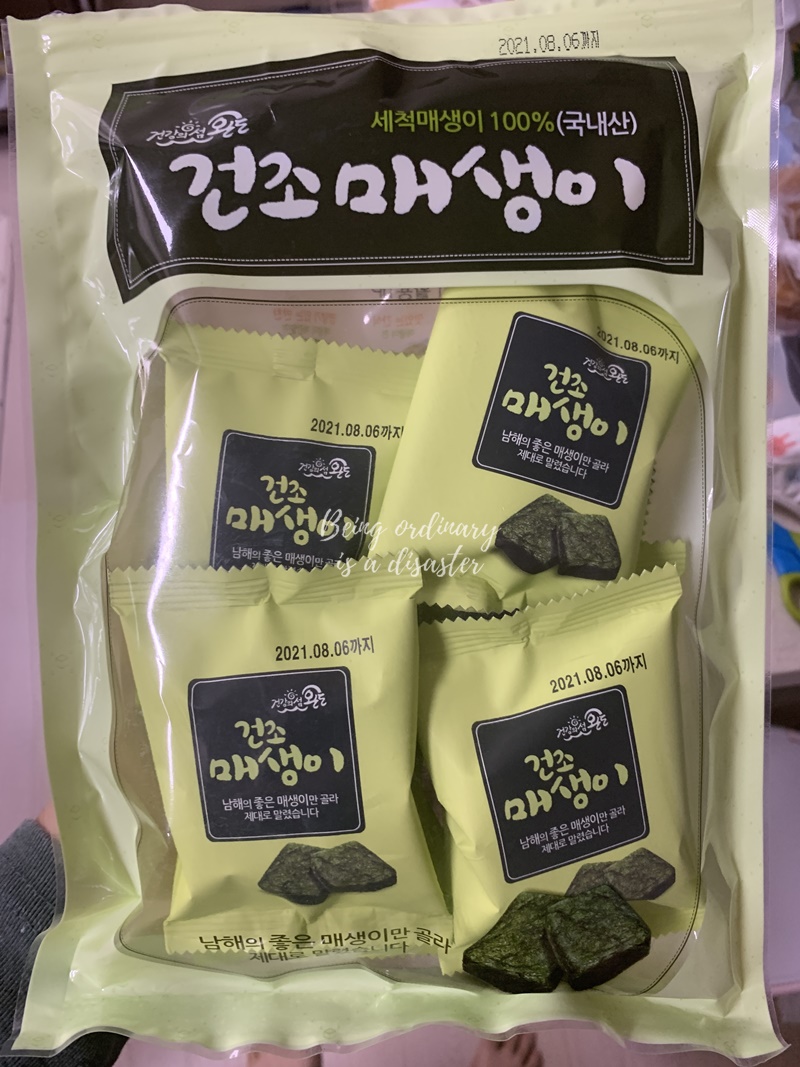 건강한 섬 완도 건조 매생이
