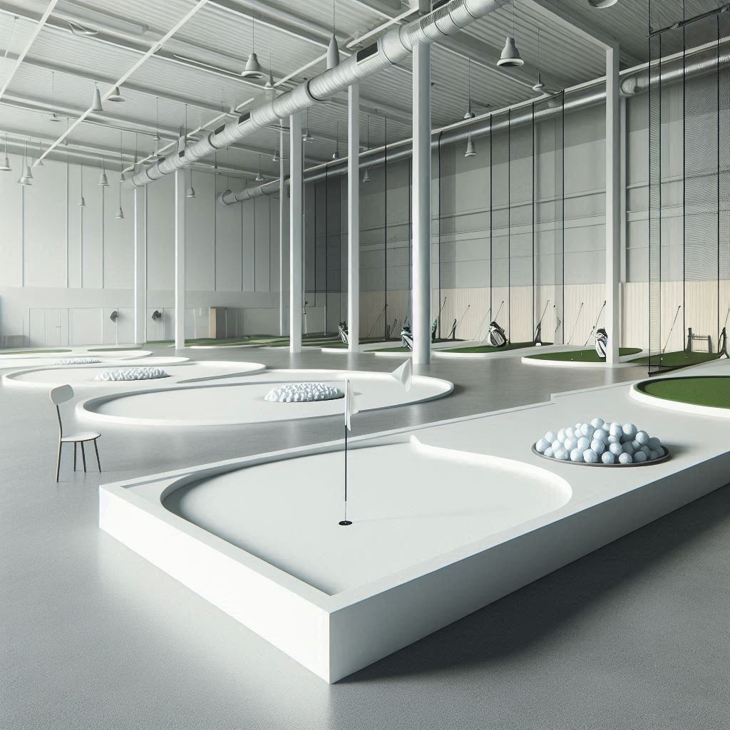 실내골프연습장 배경