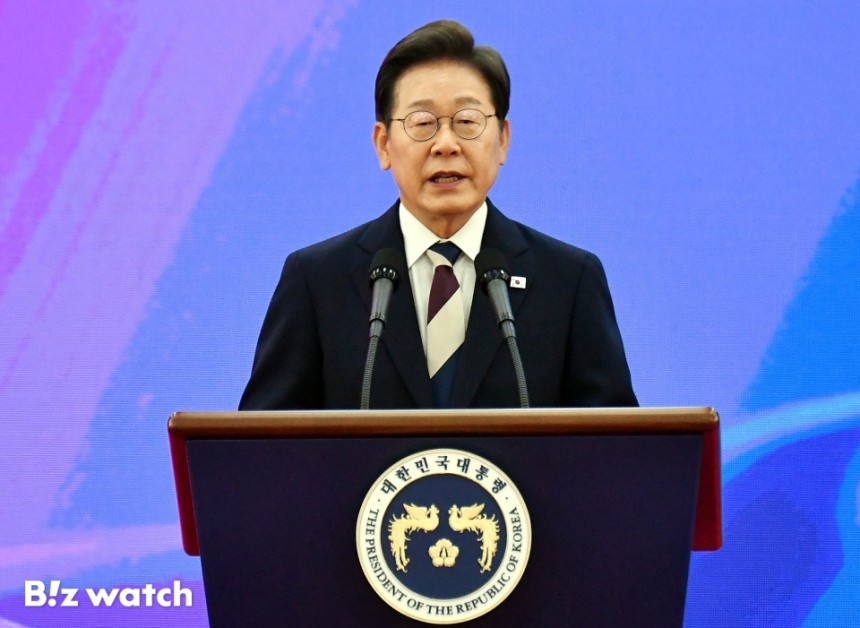 4일 서울 국회 로텐더홀에서 이재명 제21대 대통령 취임식이 개최되고 있다.