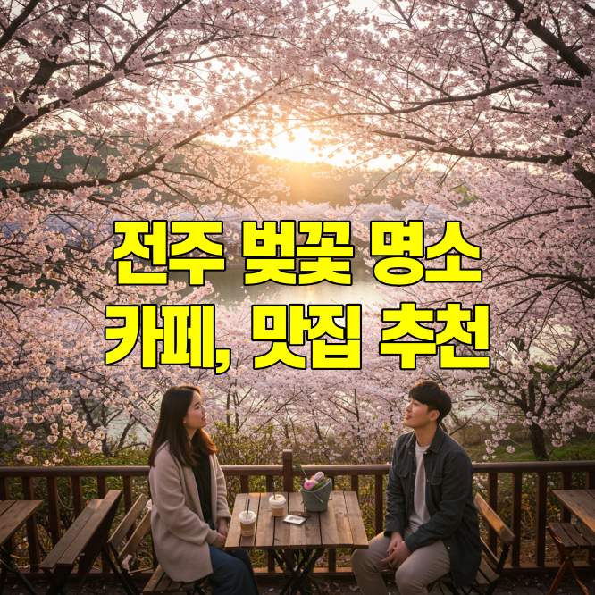 2025 전주 벚꽃 명소 카페 맛집 추천