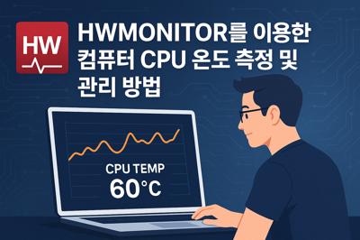 HWMONITOR를 이용한 컴퓨터 CPU 온도 측정 및 관리 방법