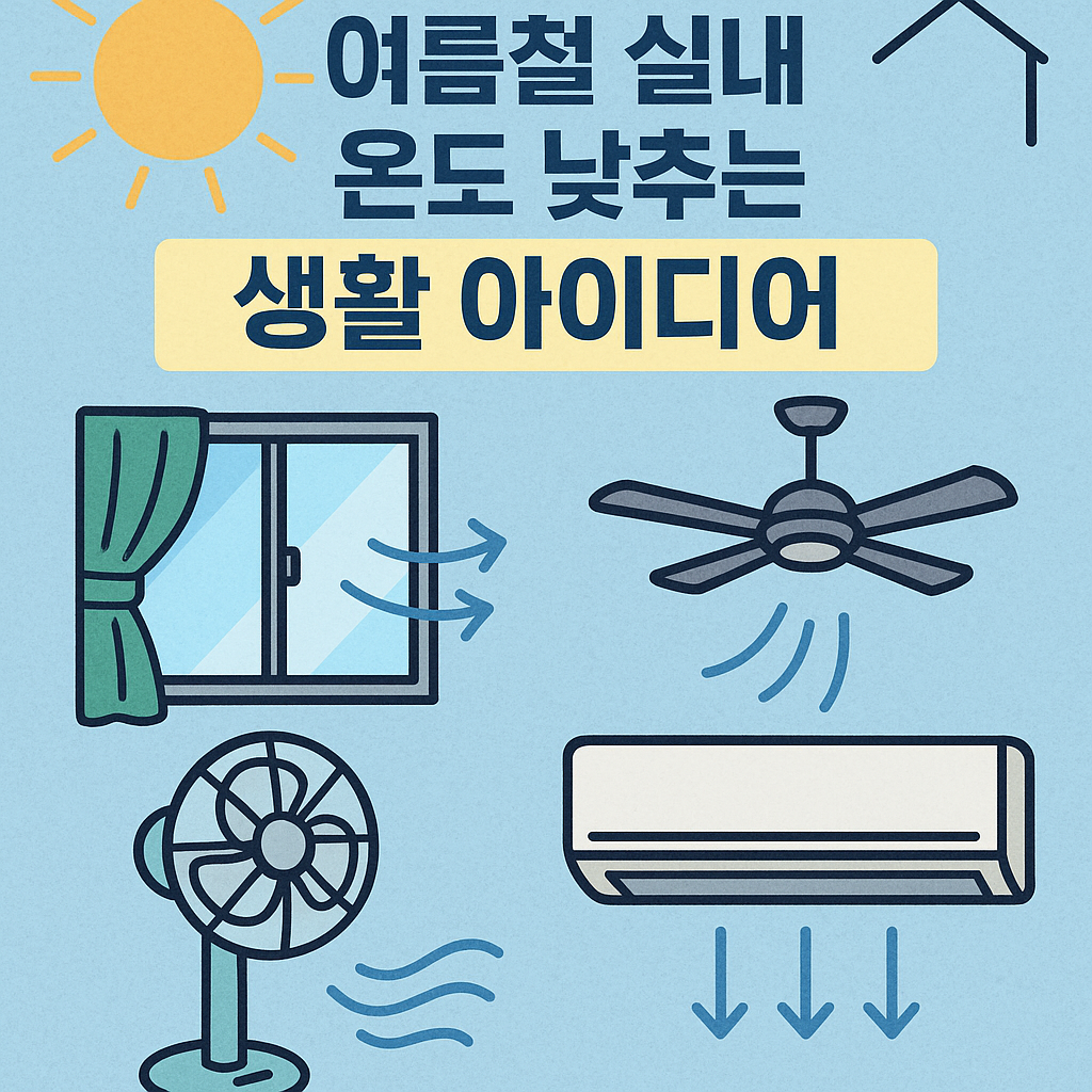 여름철 실내 온도 낮추는 생활 아이디어