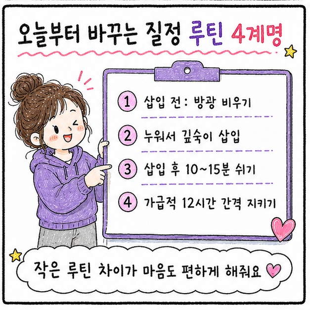 오늘부터 바꾸는 질정 루틴 4계명