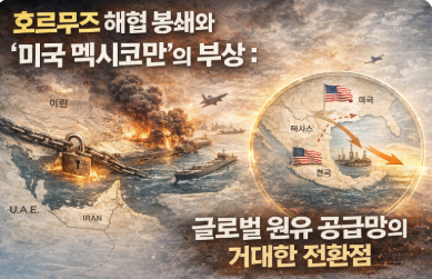 호르무즈 해협 봉쇄와 '미국 멕시코만'의 부상 : 글로벌 원유 공급망의 거대한 전환점