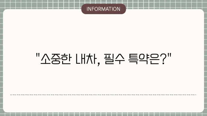 자동차보험 특약종류 꼭 챙겨야 할 특약 리스트