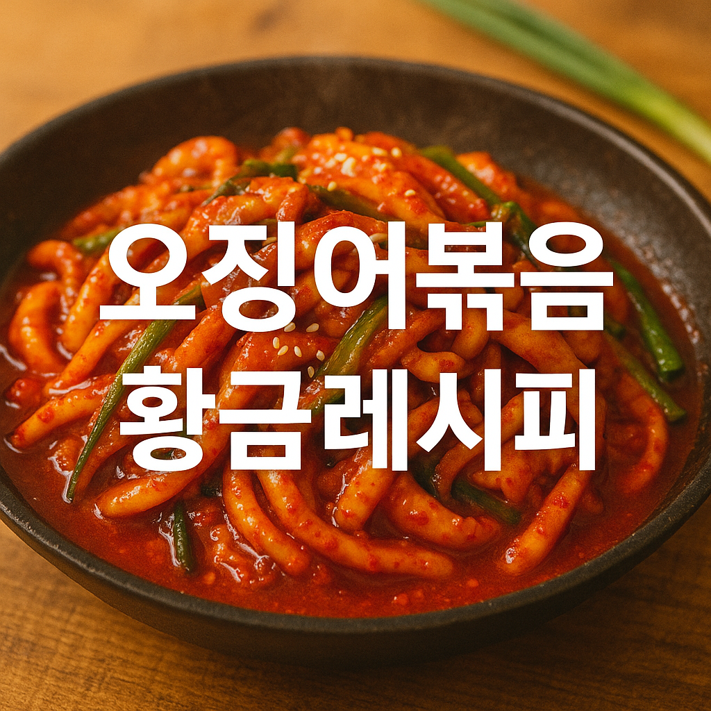 오징어볶음 황금레시피