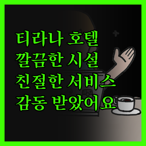 티라나 '메르큐어 티라나' 호텔! 깔