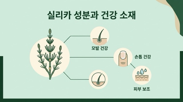 쇠뜨기 실리카와 손톱 모발 건강