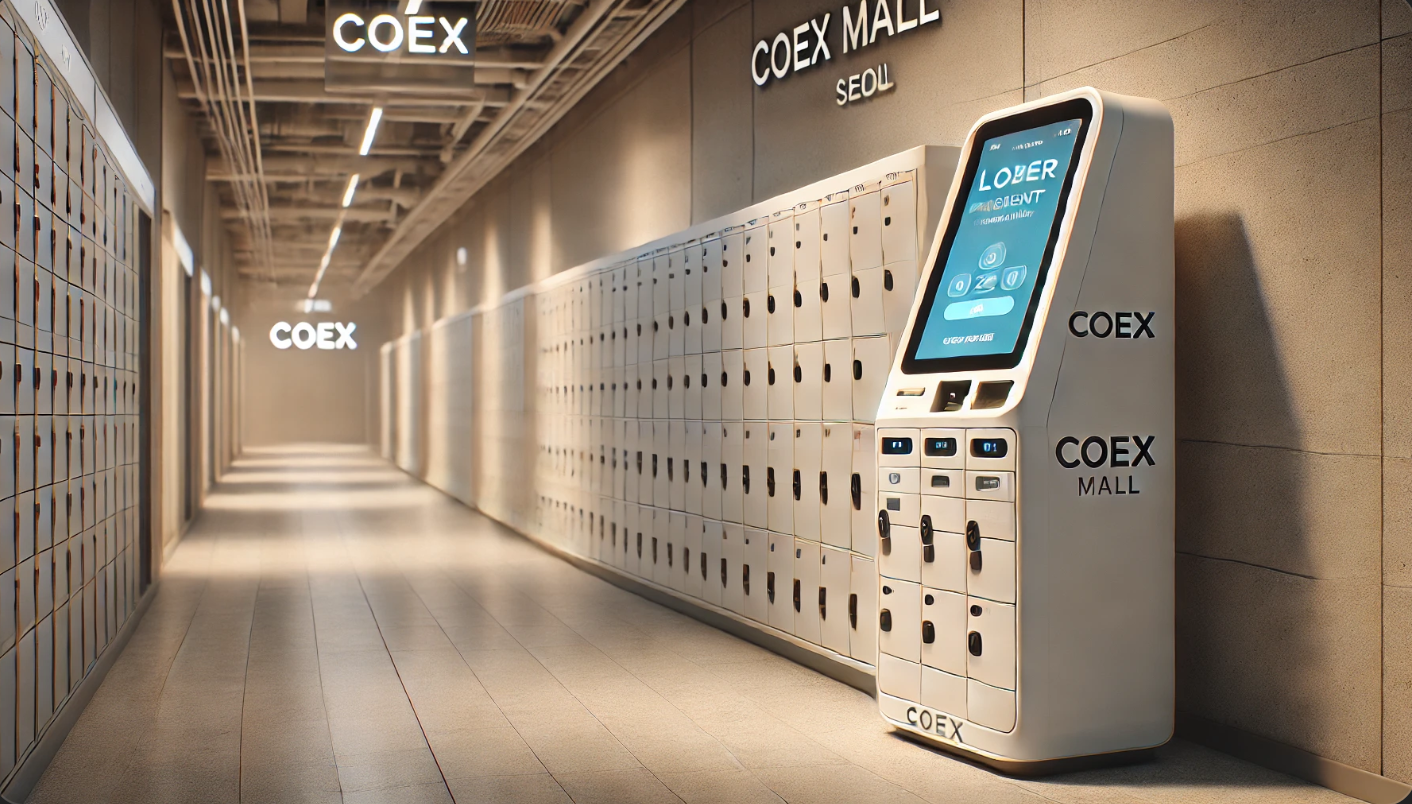 물품보관함과 결제를 위한 키오스크