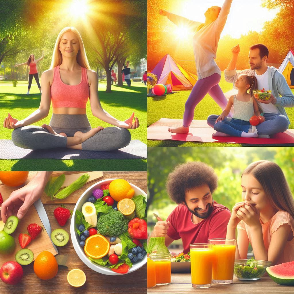 건강한 사람들의 모습