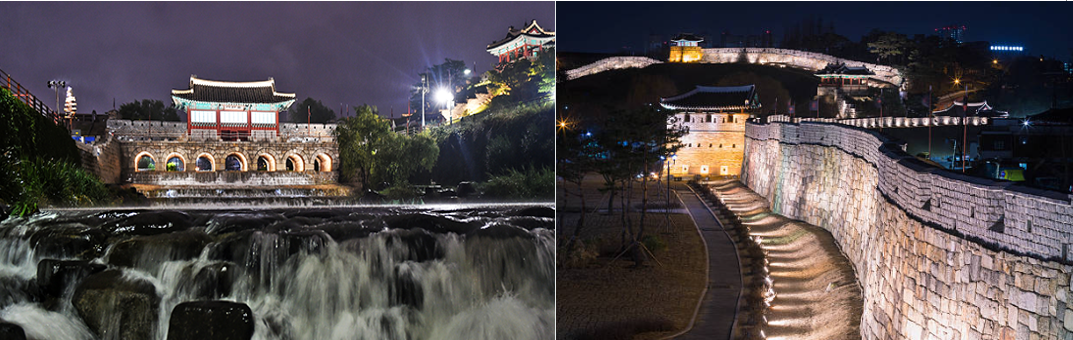 수원화성 방화수류정과 화성야경