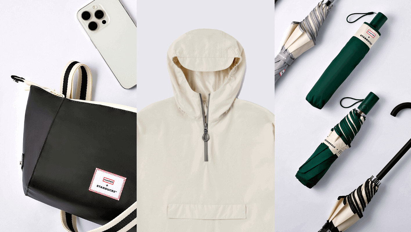스타벅스-프리퀀시-파우치-판초-우산