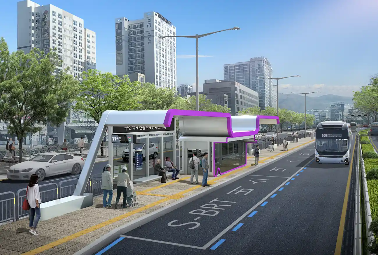 성남복정-간선급행체계(BRT)-정류장-조감도