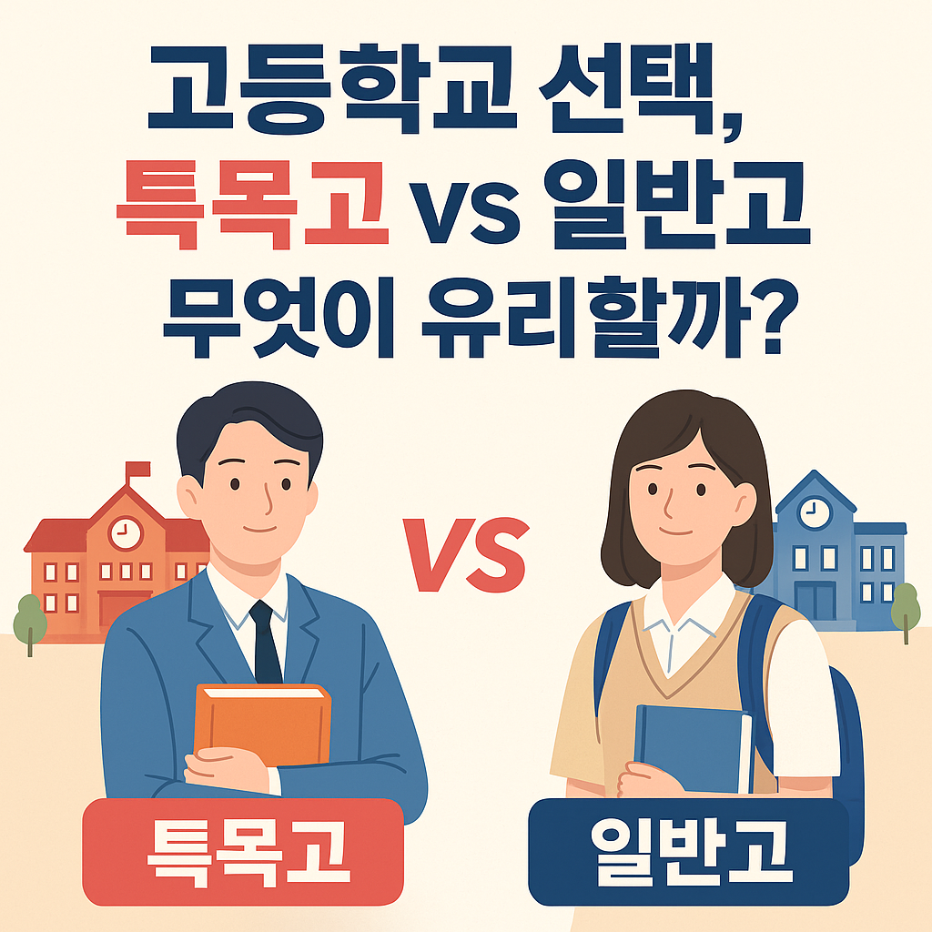 고등학교 선택, 특목고 vs 일반고 무엇이 유리할까?