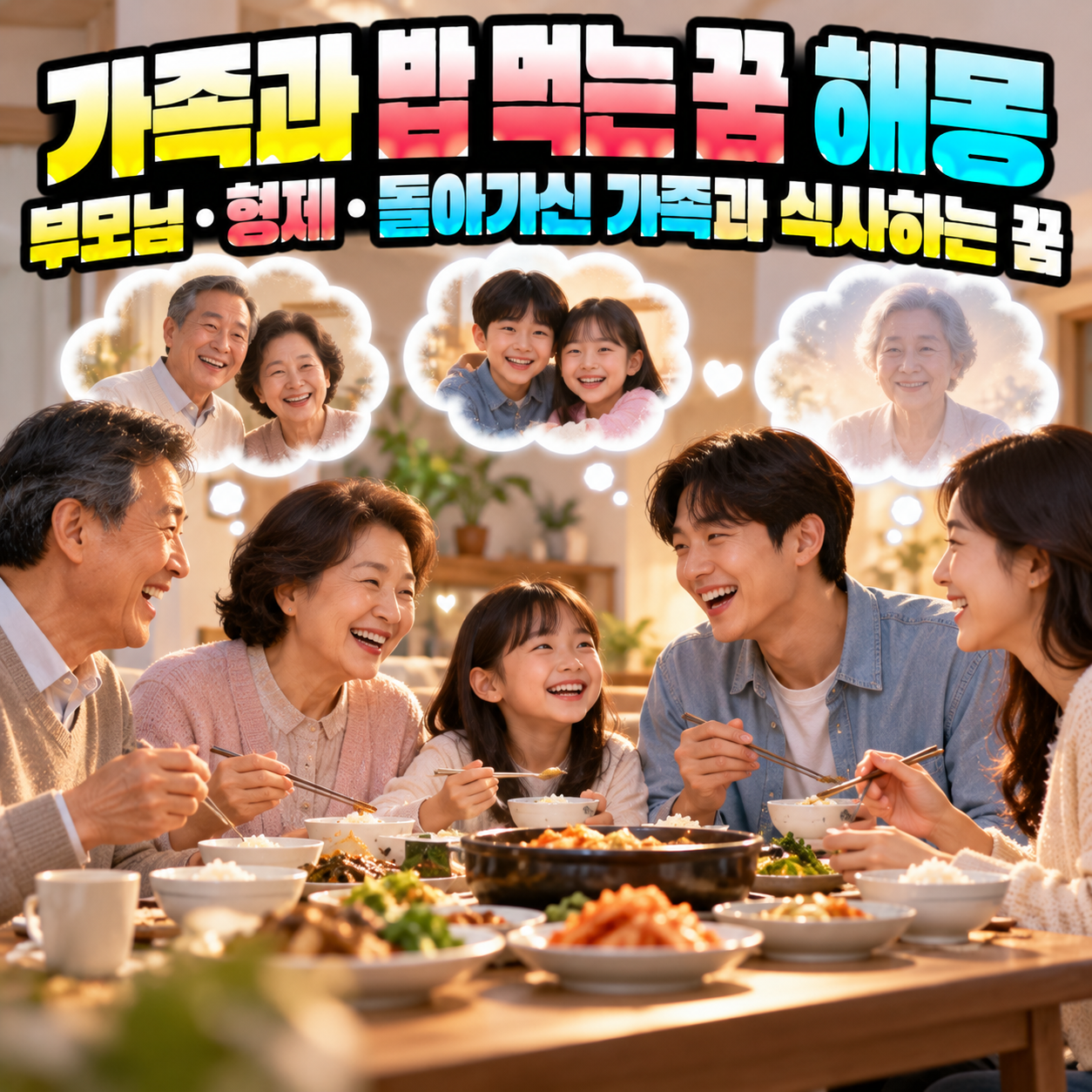 가족과 밥 먹는 꿈