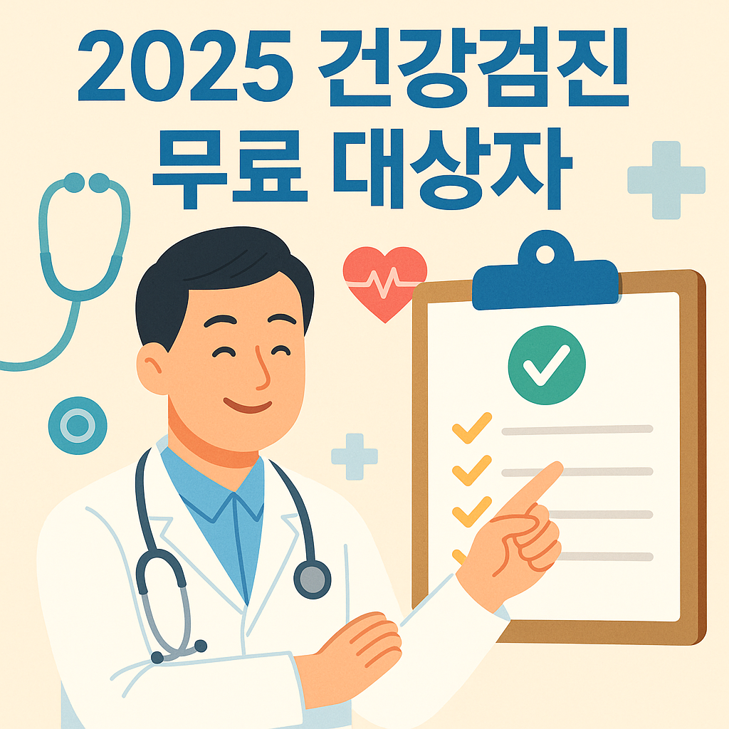 2025 건강검진 무료 대상자 총정리 – 나도 해당될까?
