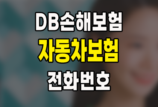 DB 자동차보험 필수 연락처: 긴급출동부터 사고접수까지