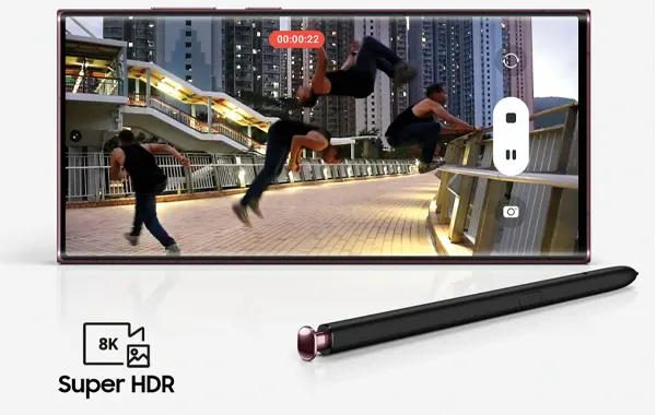 갤럭시 S22 Super HDR 8K 녹화 지원