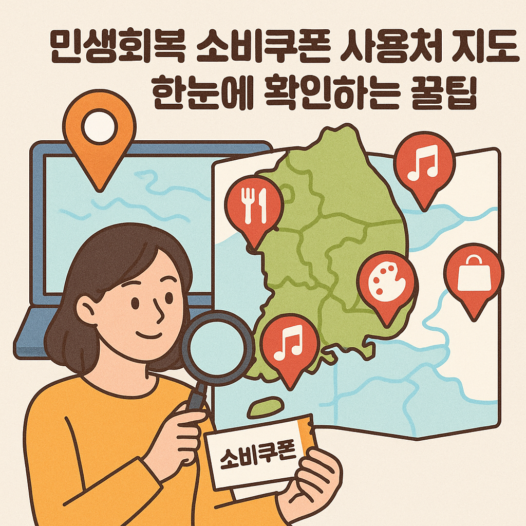 민생회복 소비쿠폰 사용처 지도 한눈에 확인하는 꿀팁!