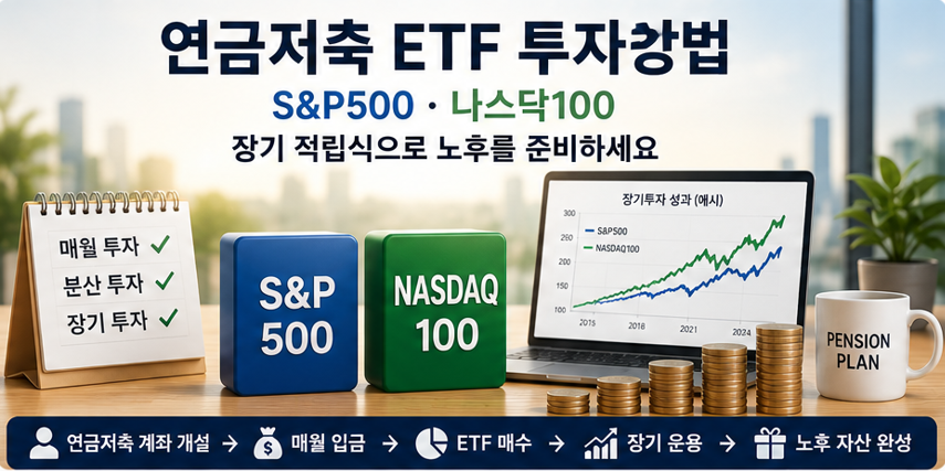 연금저축 ETF 투자방법 총정리|S&P500·나스닥100 어떻게 투자할까?
