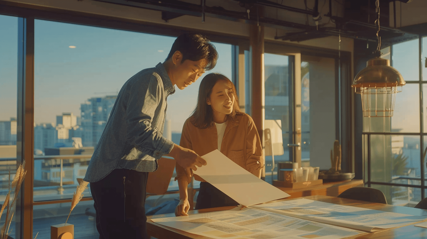 아파트에-대해-상의중인-사람들