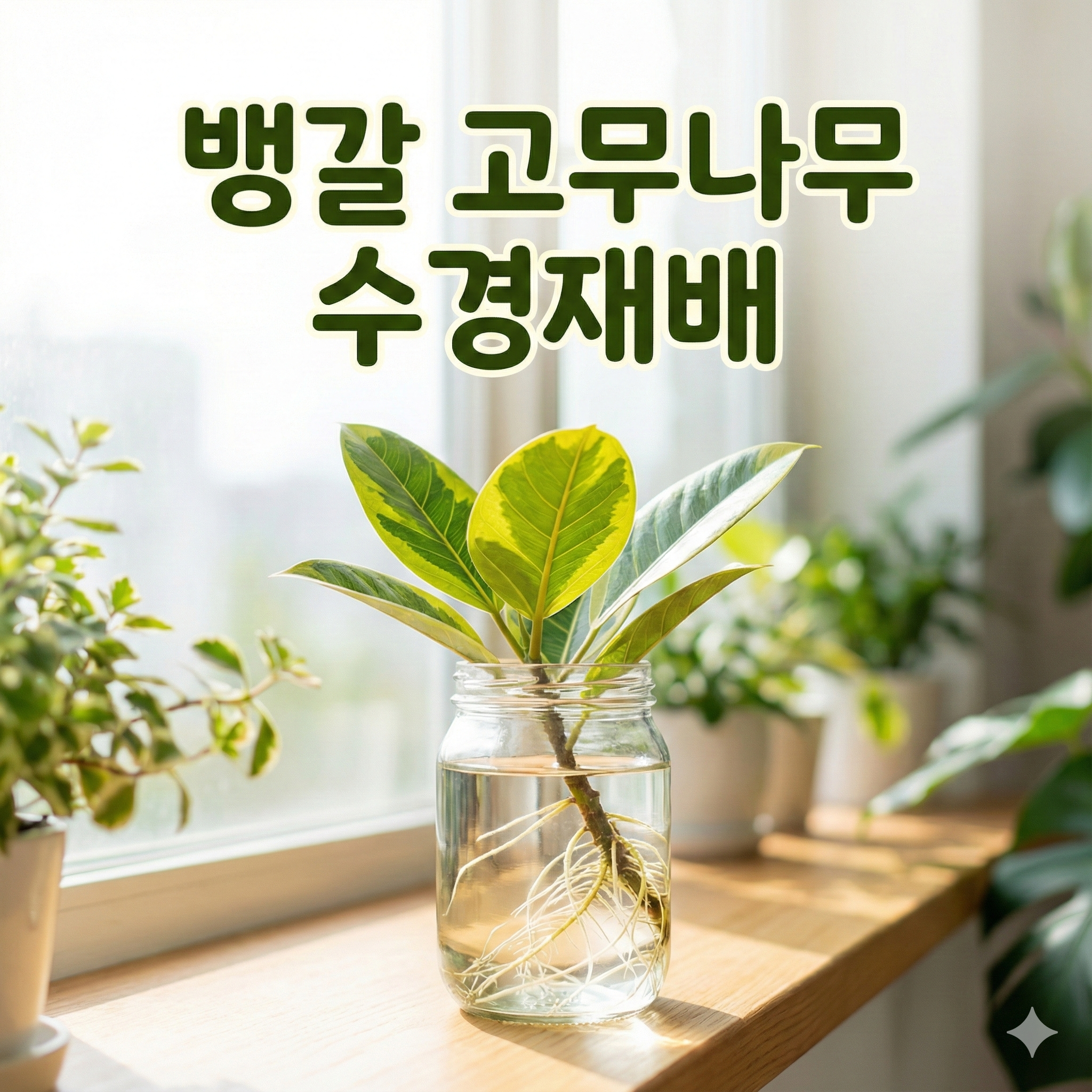 뱅갈 고무나무 수경재배 방법: 실패 없이 뿌리 내리는 완벽 가이드